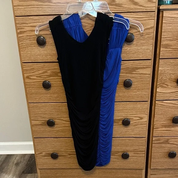 (2) a Small Blue and a small Black Ruched Dress - Picture 4 of 4
